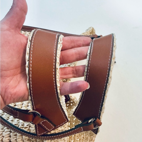 MANGO, Women's Handmade Braided Natural Fiber Shopper Bag Style, EUC - Picture 10 of 16